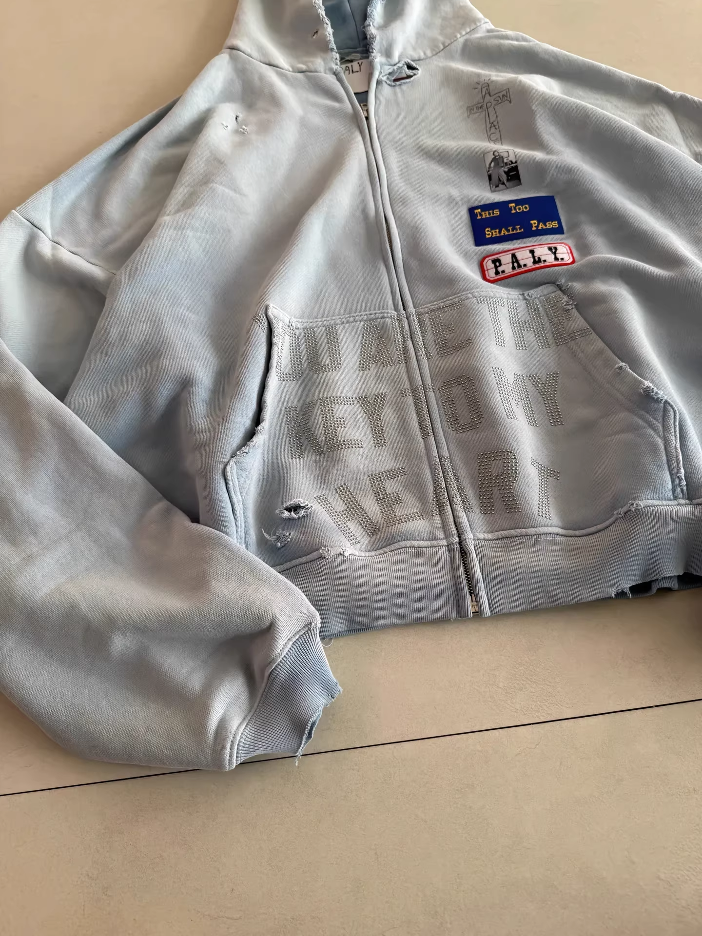 CORTIS MARTIN INSPIRED ZANUCKS ZIP HOODED SWEATSHIRT