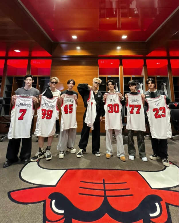 ENHYPEN Chicago Bulls Customized Jersey