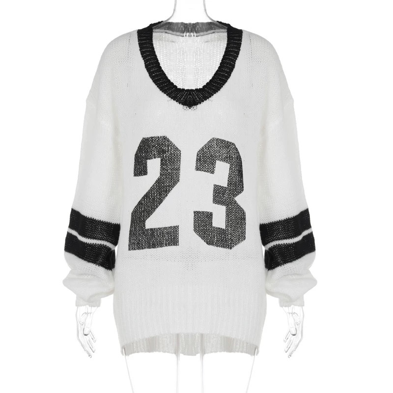 Black White See Through Knitted Sweater inspired Vernon Seventeen