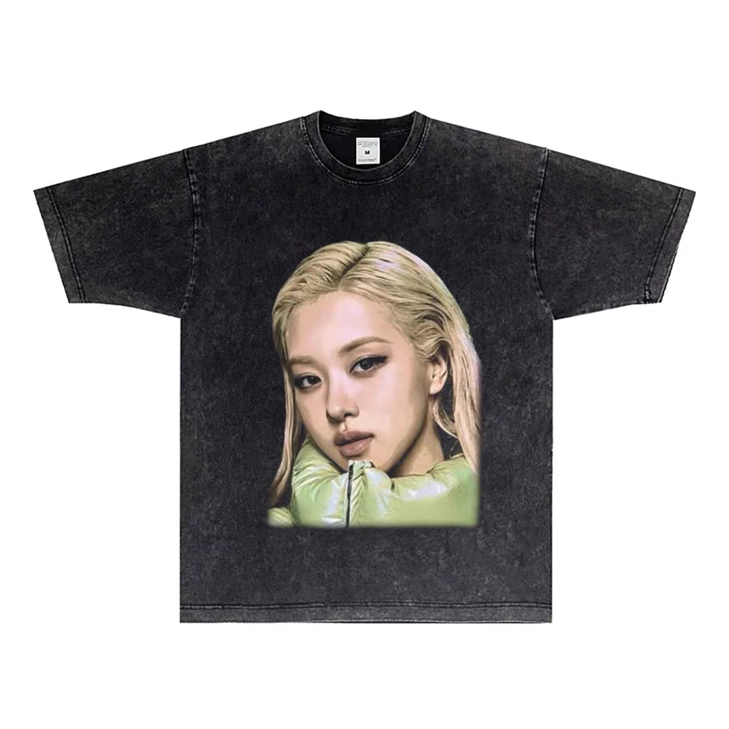 Blackpink Custom Member Printed Retro Washed T-Shirt