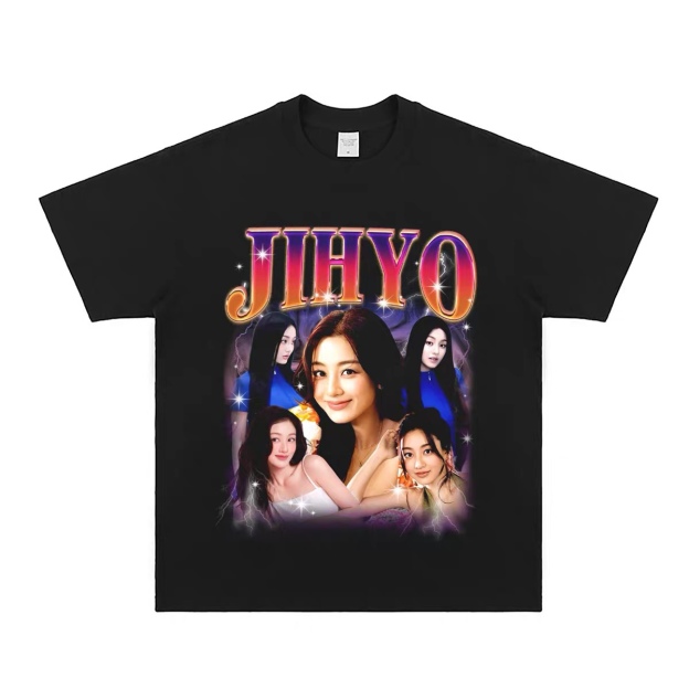 TWICE Custom Member Printed Retro Washed T-Shirt
