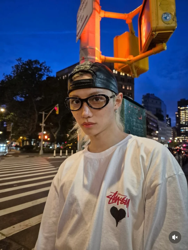 Stray kids Felix Inspired Stock Heart Drip Graphic Tee-Straykids