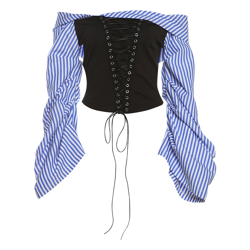 Strap One-shoulder Top Short Set for STAY | Stray Kids Concert Outfit