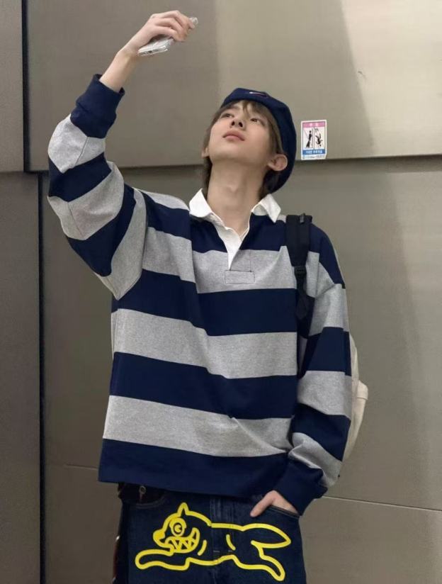 Cortis Juhoon Inspired Ice Cream Running Dog Denim Jeans