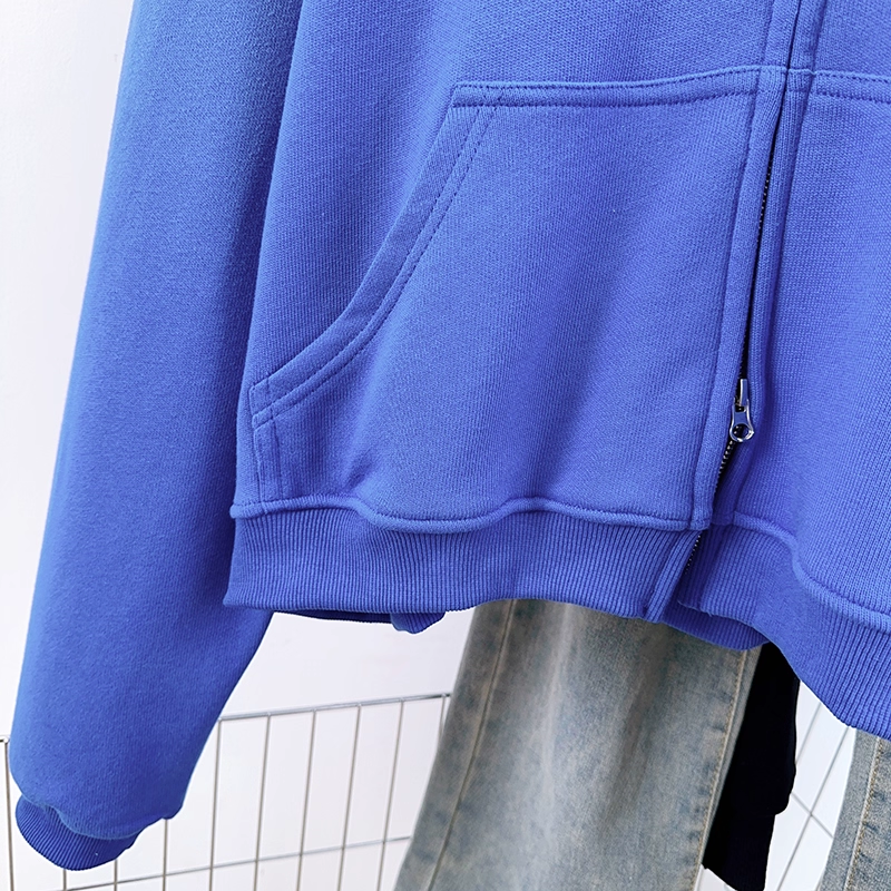 TXT Yeonjun Inspired Blue Gradient Zip-Up Hoodie