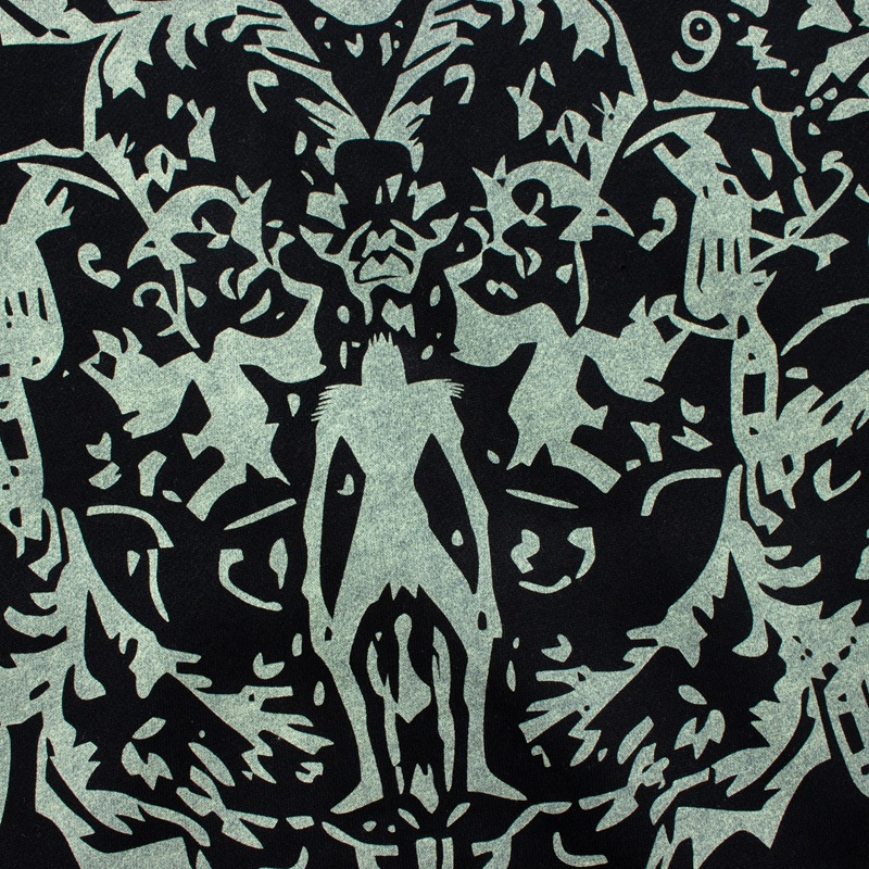 Aespaa Giselle Inspired Heart Devil Graffiti Printed Zip Up Hoodie