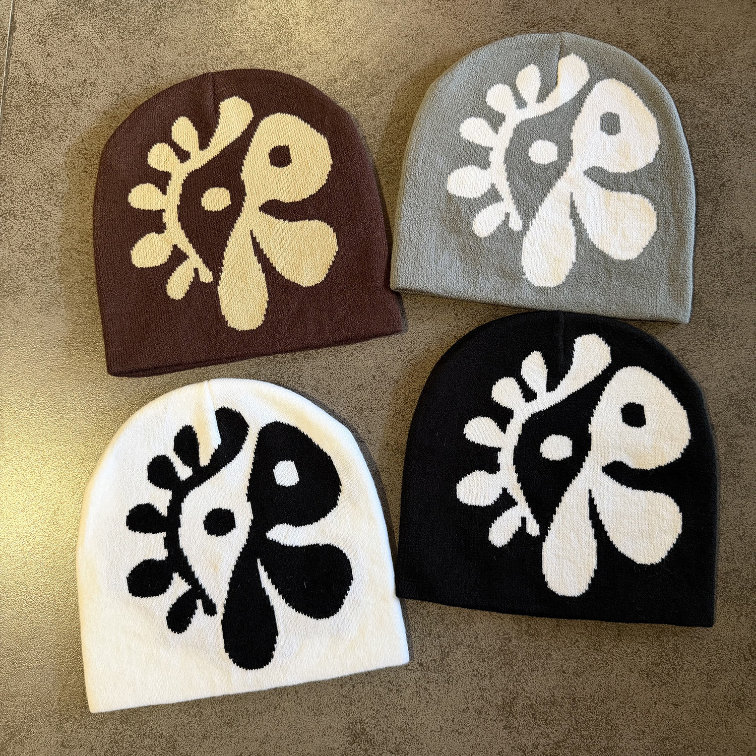 Cortis Inspired Jacquard Knit Beanie