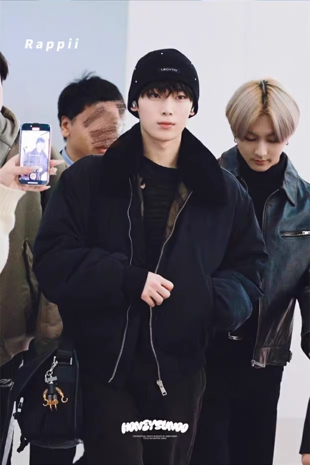 Enhypen Sunoo Inspired Rhinestone Knit Beanie