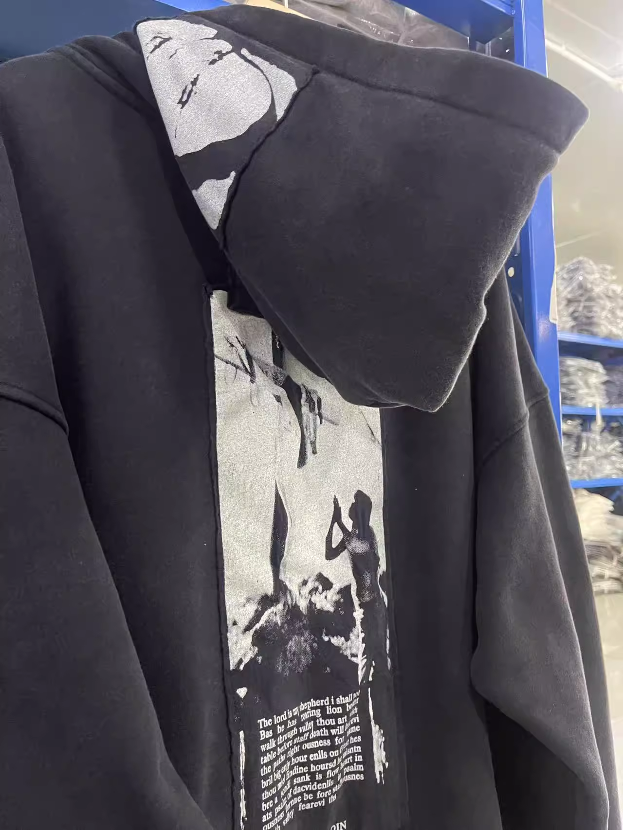 Distressed Artist Defend Loose Inspired Zip Up Hoodie