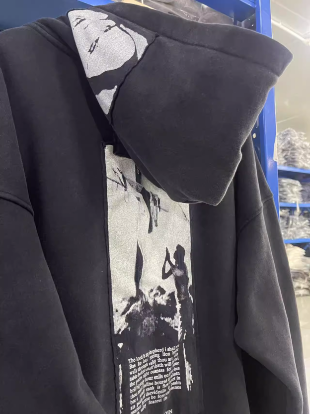 Distressed Artist Defend Loose Inspired Zip Up Hoodie