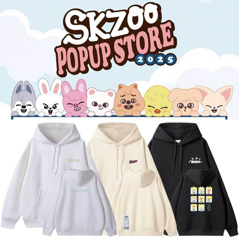 STRAYKIDS 2025 SKZOO POPUP STORE CARTOON HOODIE-Straykids