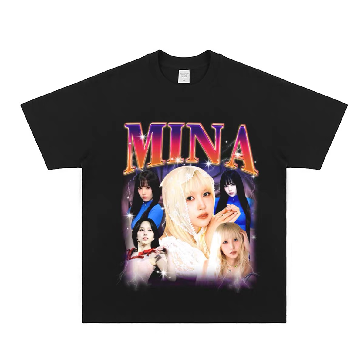 TWICE Custom Member Printed Retro Washed T-Shirt