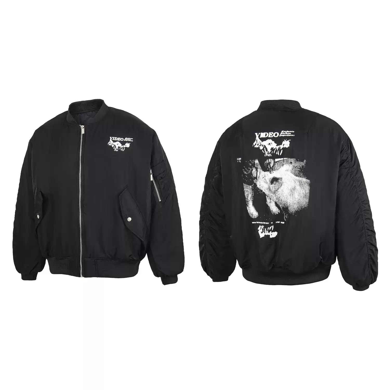 Enhypen Ni-ki Inspired ERD Style Video Graphic Bomber Jacket