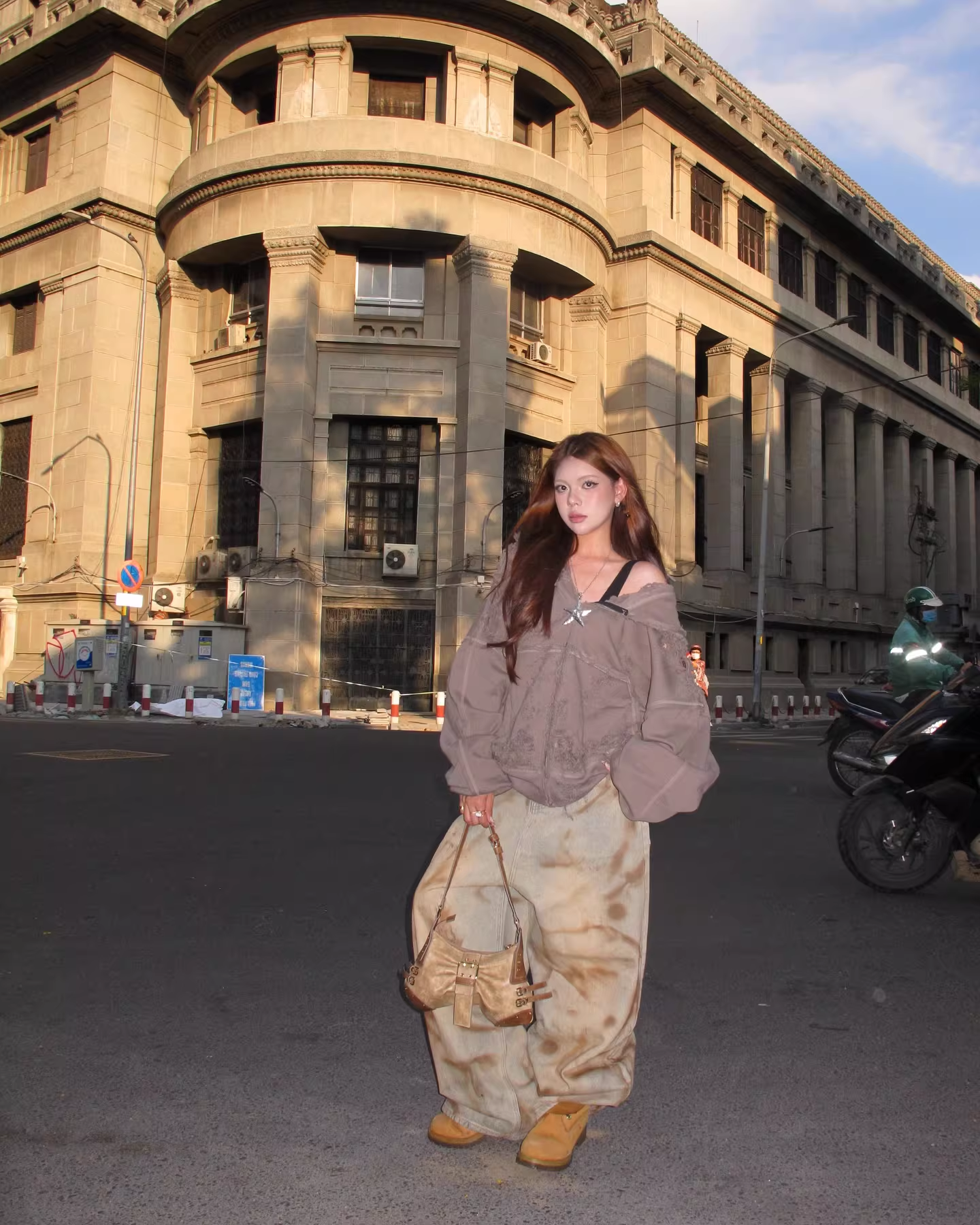 Blackpink Rose Inspired Heavy Distressed Destroyed Zip-Up Hoodie