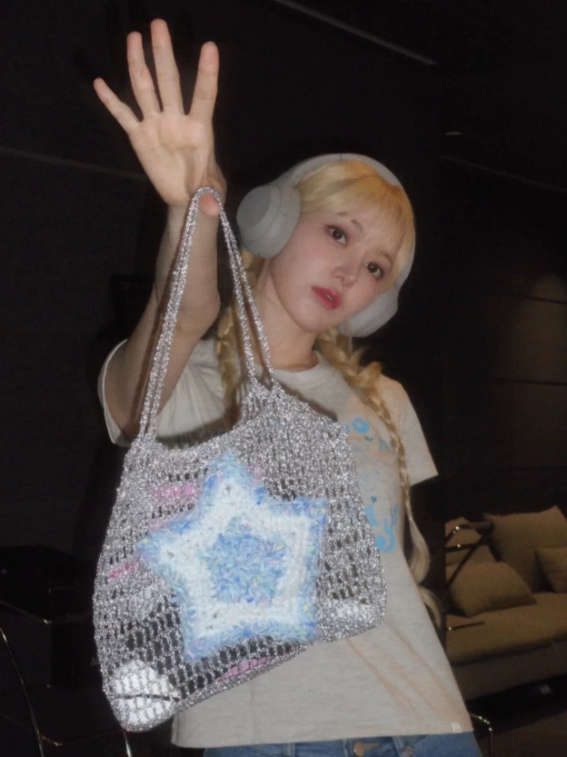 LESSERAFIM Sakura Inspired Grey T-Shirt