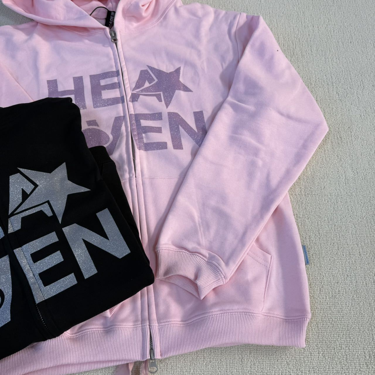 TWS Dohoon Inspired HEAVEN Star Heart Full Zip Hoodie