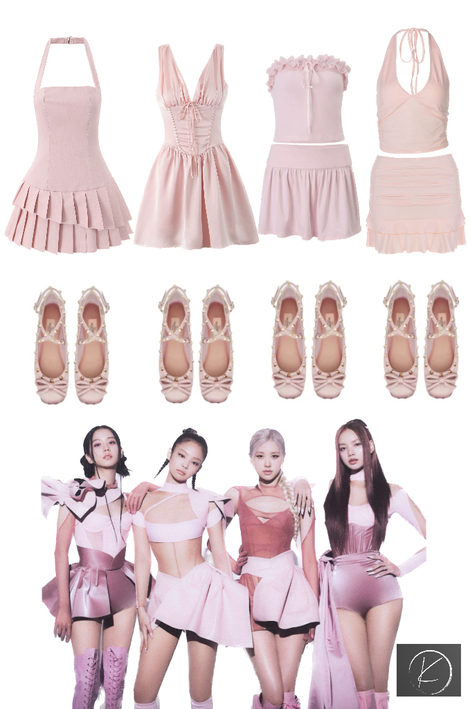Satin halter solid color dress-Outfitidea For Blinks BLACKPINK-Inspired Fashion