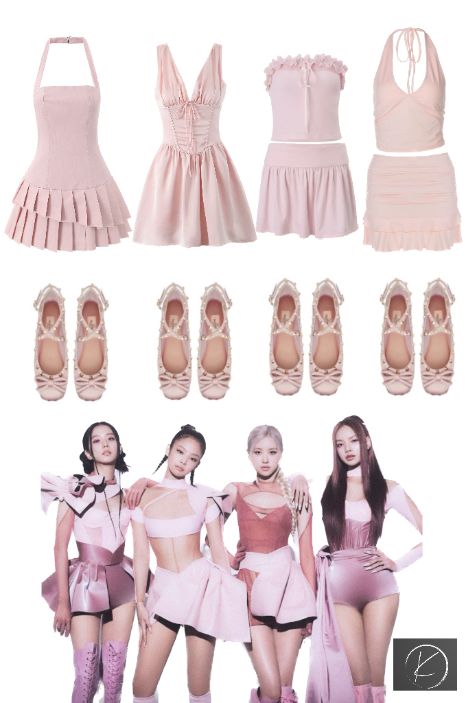 Satin halter solid color dress-Outfitidea For Blinks BLACKPINK-Inspired Fashion