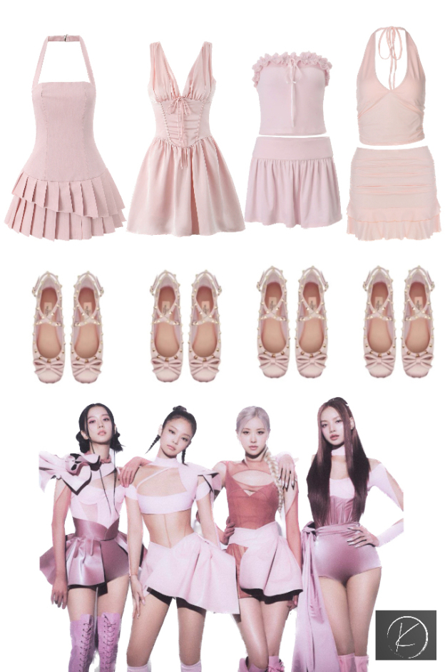 Satin halter solid color dress-Outfitidea For Blinks BLACKPINK-Inspired Fashion