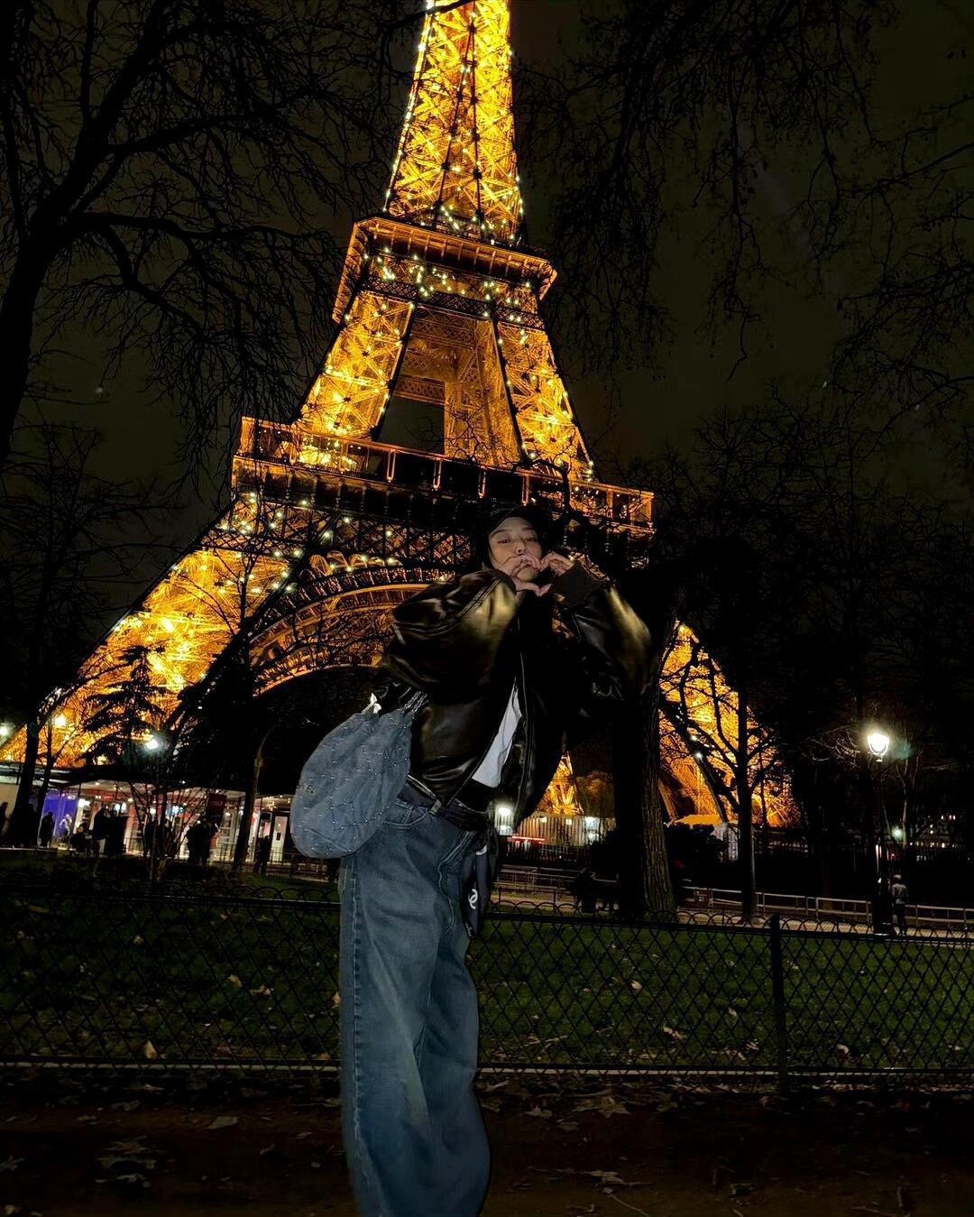 Blackpink Jennie Inspired Vintage Blue Loose Pants