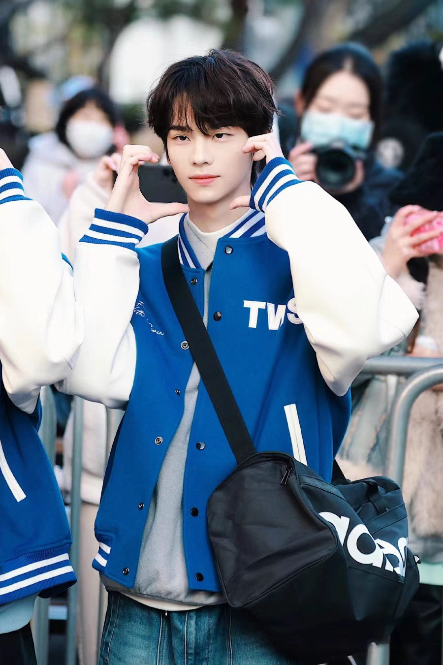 TWS Inspired Blue Baseball Jacket