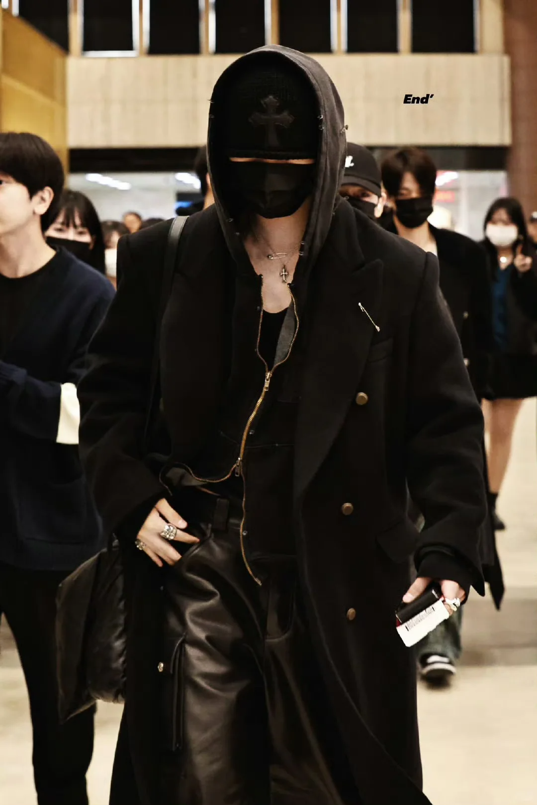 Enhypen NIKI inspired Chrome Hearts Style Cross Patch Knit Beanie
