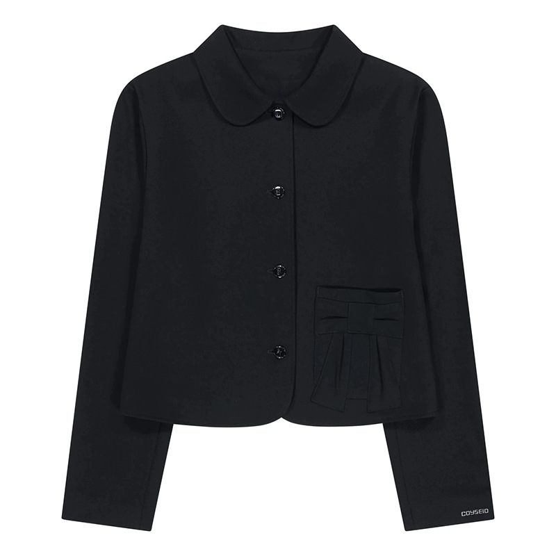 Newjeans Haerin Inspired Peter Pan Collar Jacket & Pleated Skirt Set