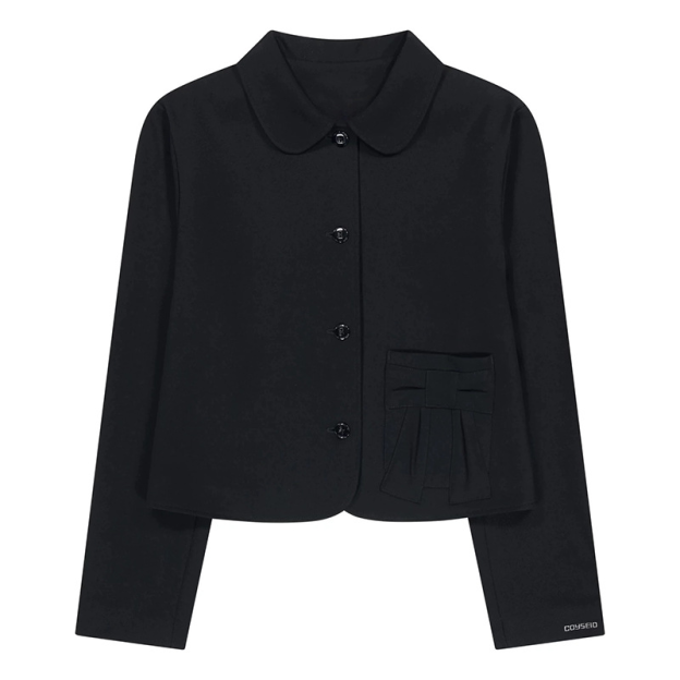 Newjeans Haerin Inspired Peter Pan Collar Jacket & Pleated Skirt Set