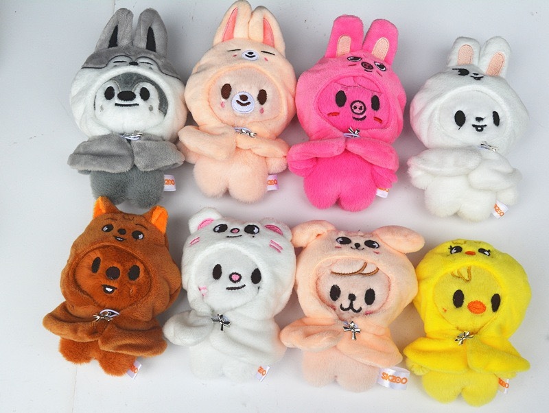 Skzoo  Straykids Cape Bean Eyes Official Merch inspired Plush Doll -stray kids