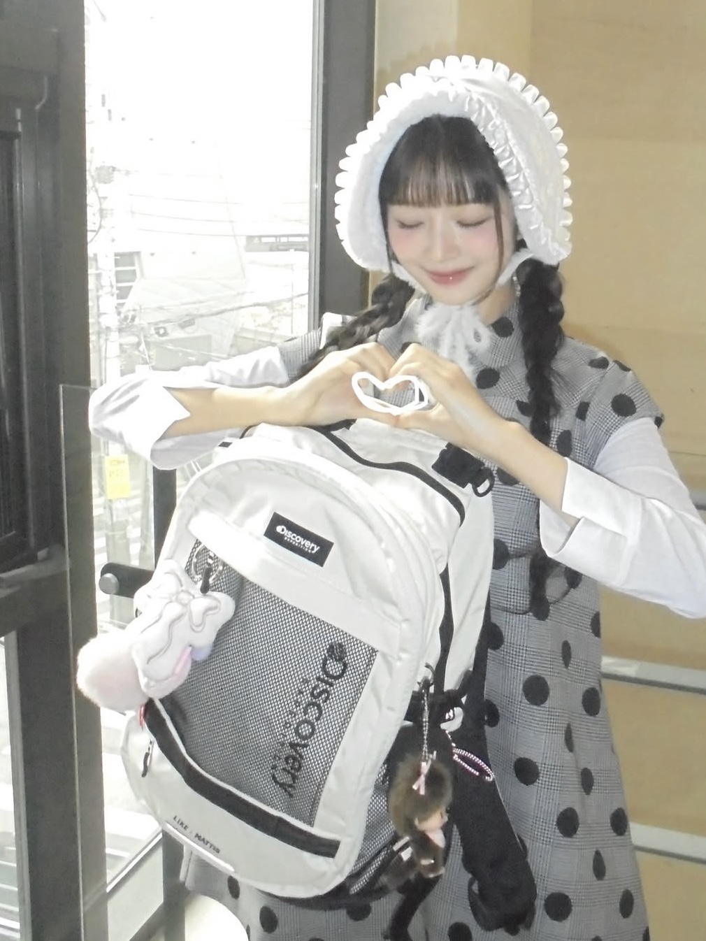 Polka dot A-line Dress-Rei IVE