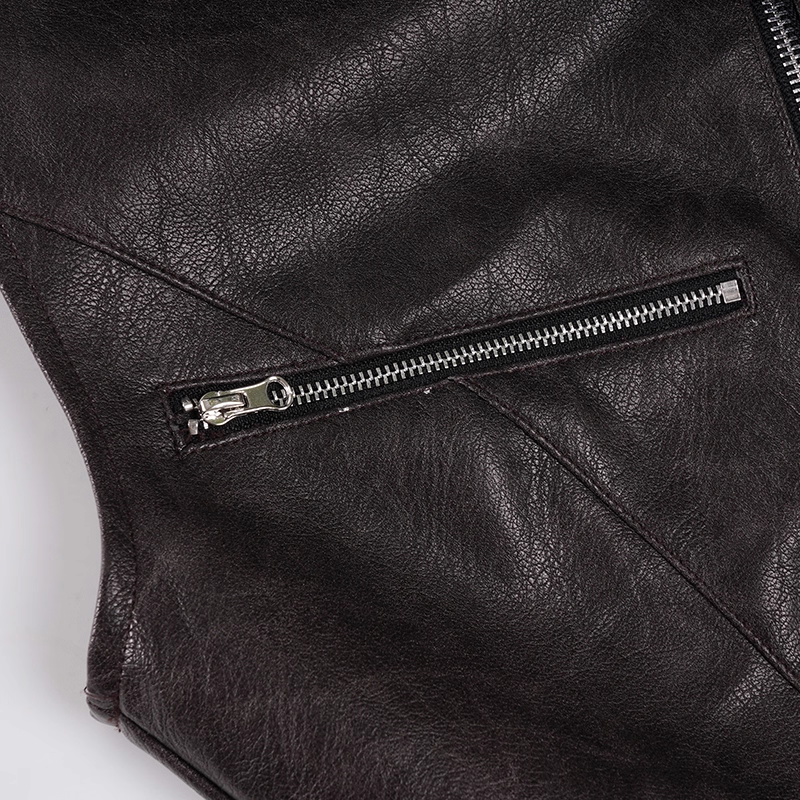 Blackpink Jennie Inspired Asymmetrical PU Leather Crop Top