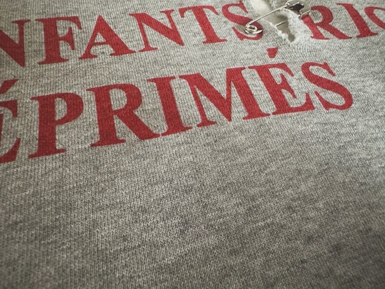 Enhypen Niki Gray Vintage Keywords Distressed inspired Oversized Hoodie