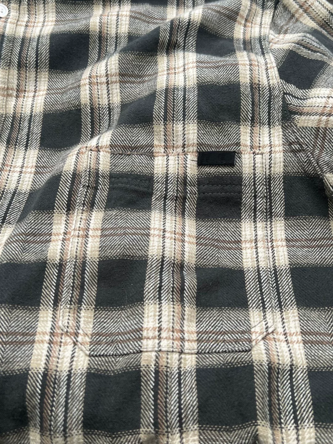 Cotris Martin Inspired Oversized Hooded Plaid Button-Down Shirt