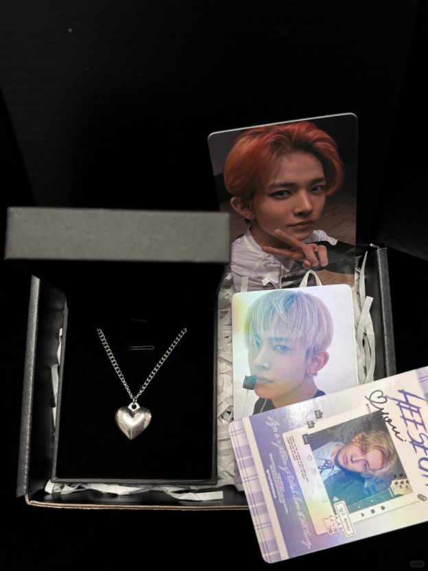 Heeseung Evan Inspired Heart Pendant Necklace