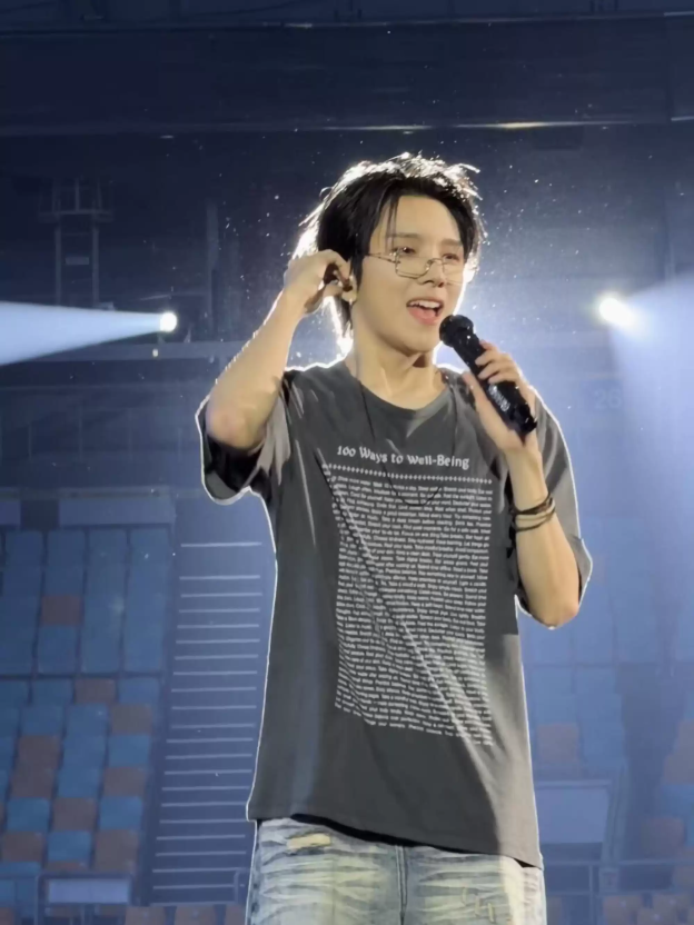 Boynextdoor Woonhak Inspired Text Print Black T-Shirt