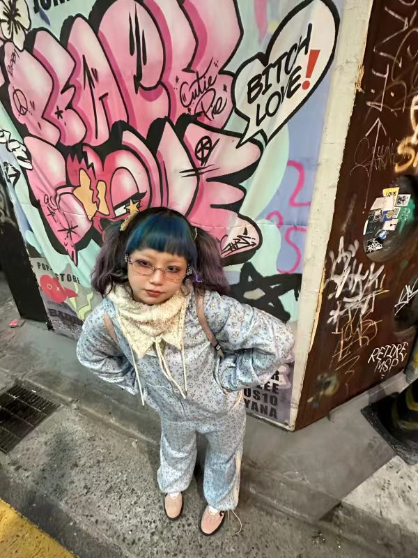 TWICE Nayeon&Illit Moka Inspired Rabbit Print Hooded Zip-up Jacket Pants Set