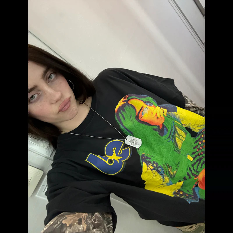 Billie Eilish Merch - HIT ME HARD AND SOFT  Long Sleeve Top
