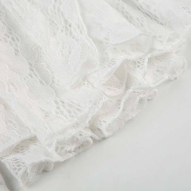 Jennie Coachella Inspired Red Croc-Embossed Top & Lace Skirt Set