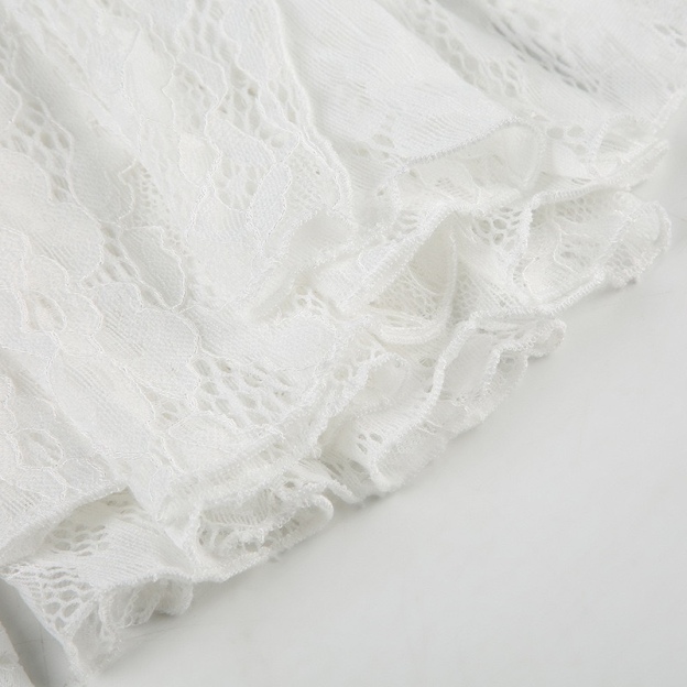 Jennie Coachella Inspired Red Croc-Embossed Top & Lace Skirt Set