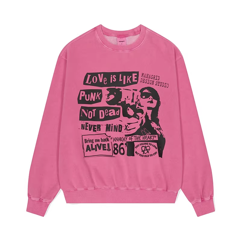 Seventeen Mingyu Inspired Love Punk Pigment Sweatshirt