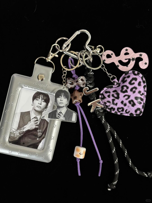 BTS Photocard Holder Keychain Bag Charm