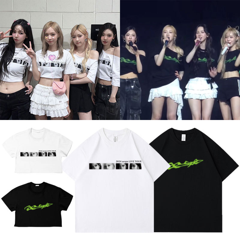 Aespa Synk Parallel Line Tour Inspired T-shirt