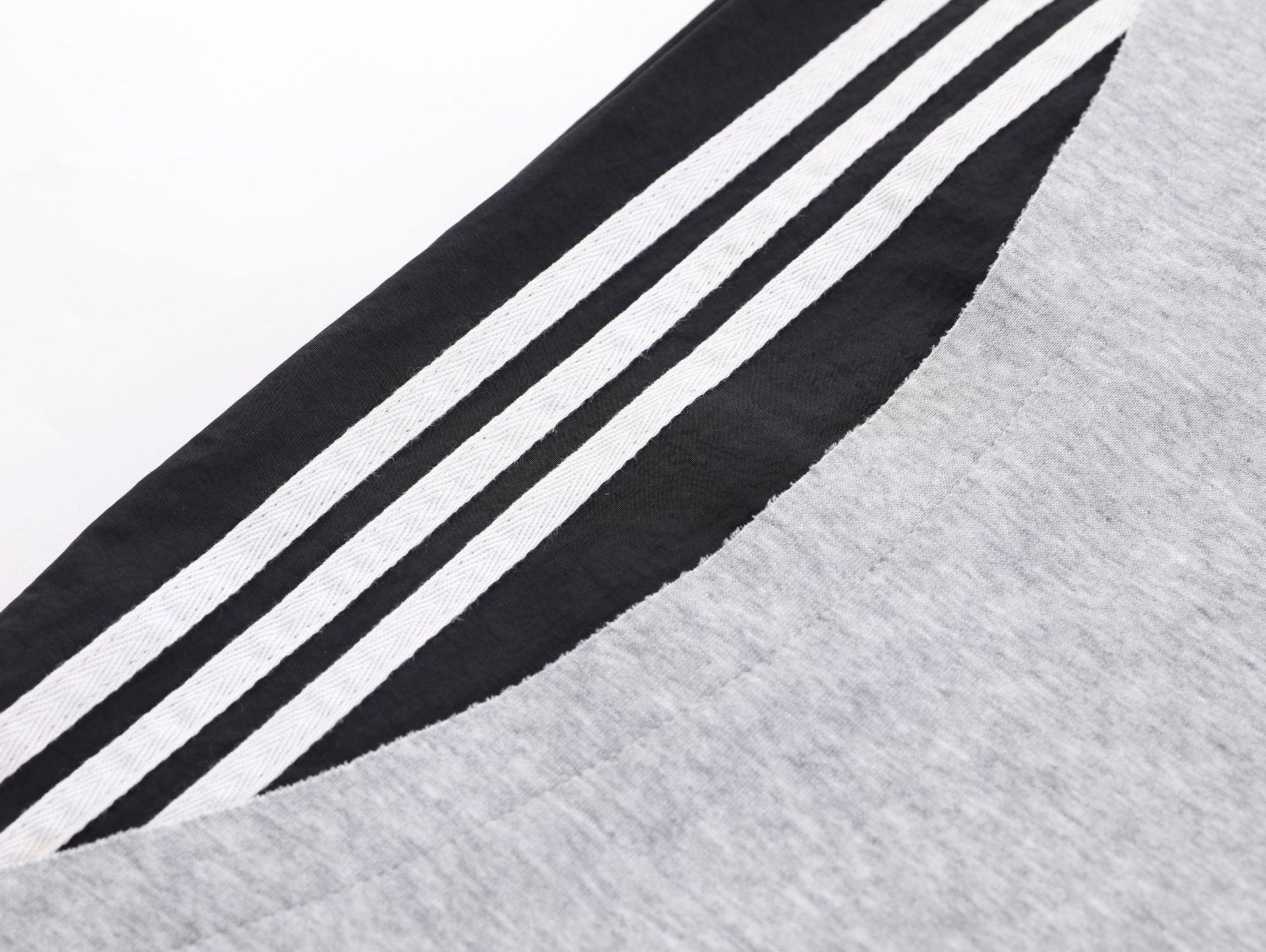 Enhypen Jay Inspired Deconstructed Double Waistband Three-Stripe Sweatpants