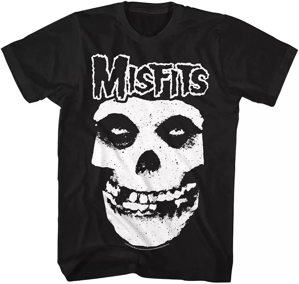 Cortis Martin Justin Biber Inspired Misfits Classic Fiend Skull Graphic T-Shirt