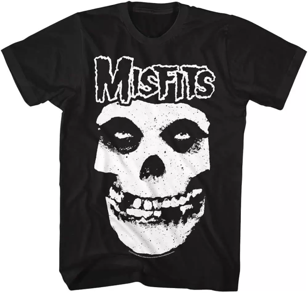 Cortis Martin Justin Biber Inspired Misfits Classic Fiend Skull Graphic T-Shirt