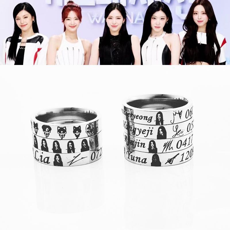 ITZY Fanmade Birthdate Signature Ring 