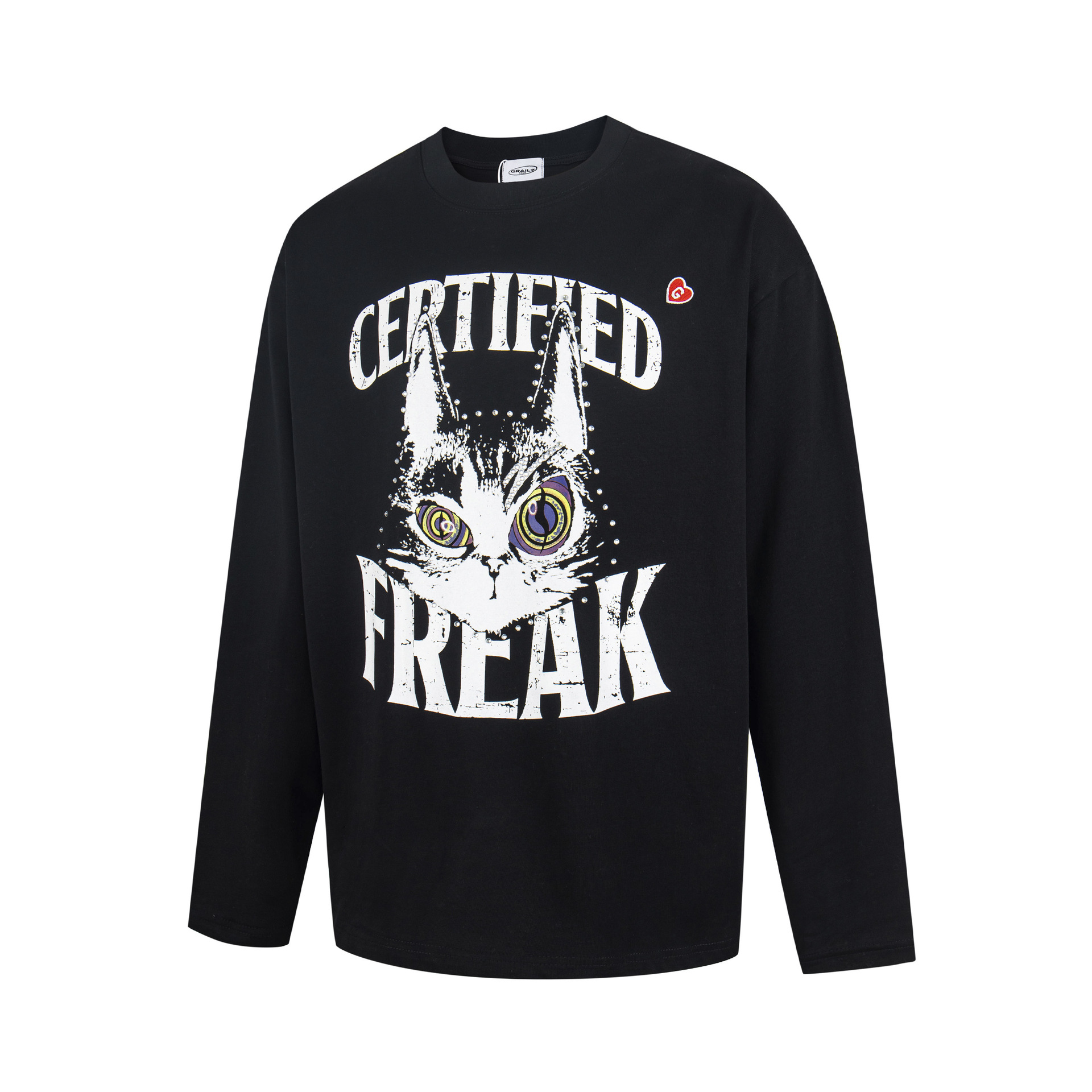Boynextdoor Taesan&Zico Inspired Vintage Freak Cat Long Sleeve