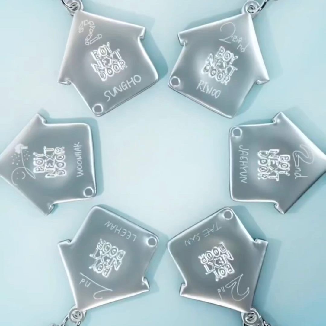 Boynextdoor 2nd Anniversary Fan Support Gift Small House Necklace
