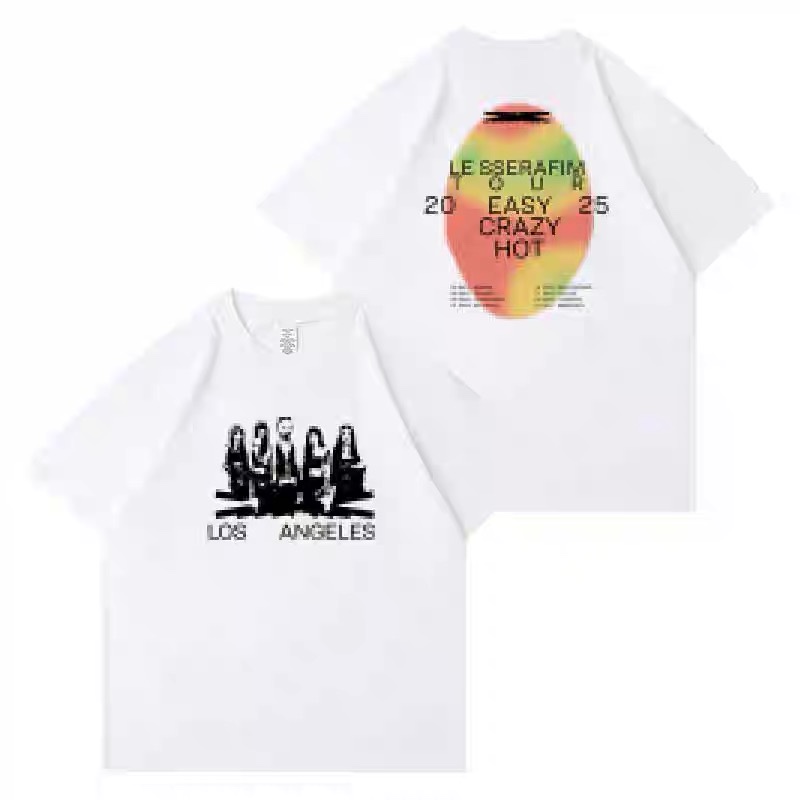LE SSERAFIM 2025 Tour EasyCrazyHot in North America Merch Inspired T-Shirt