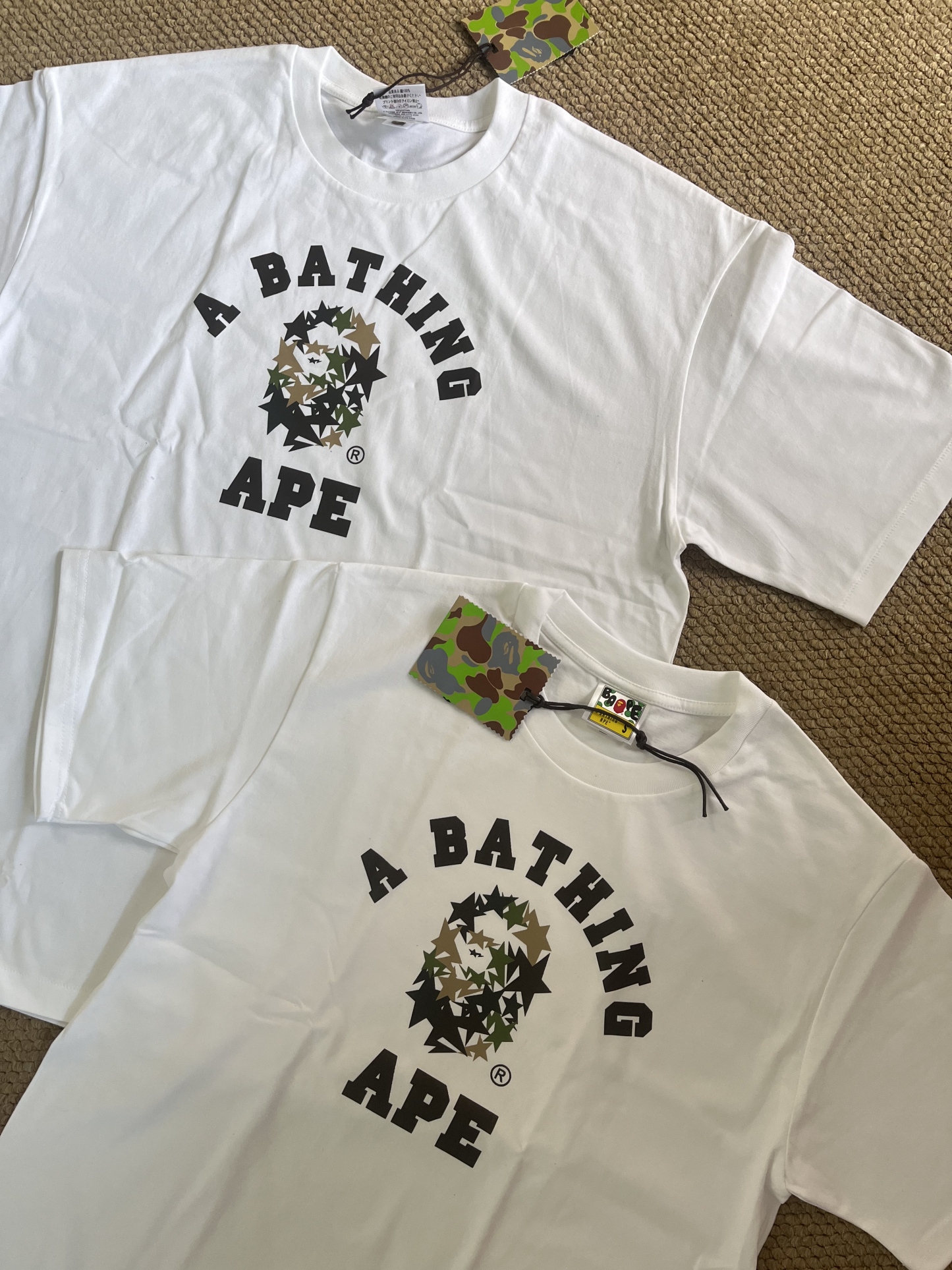 Boynextdoor Jaehyun Inspired Bape Star Pattern College Logo T-Shirt